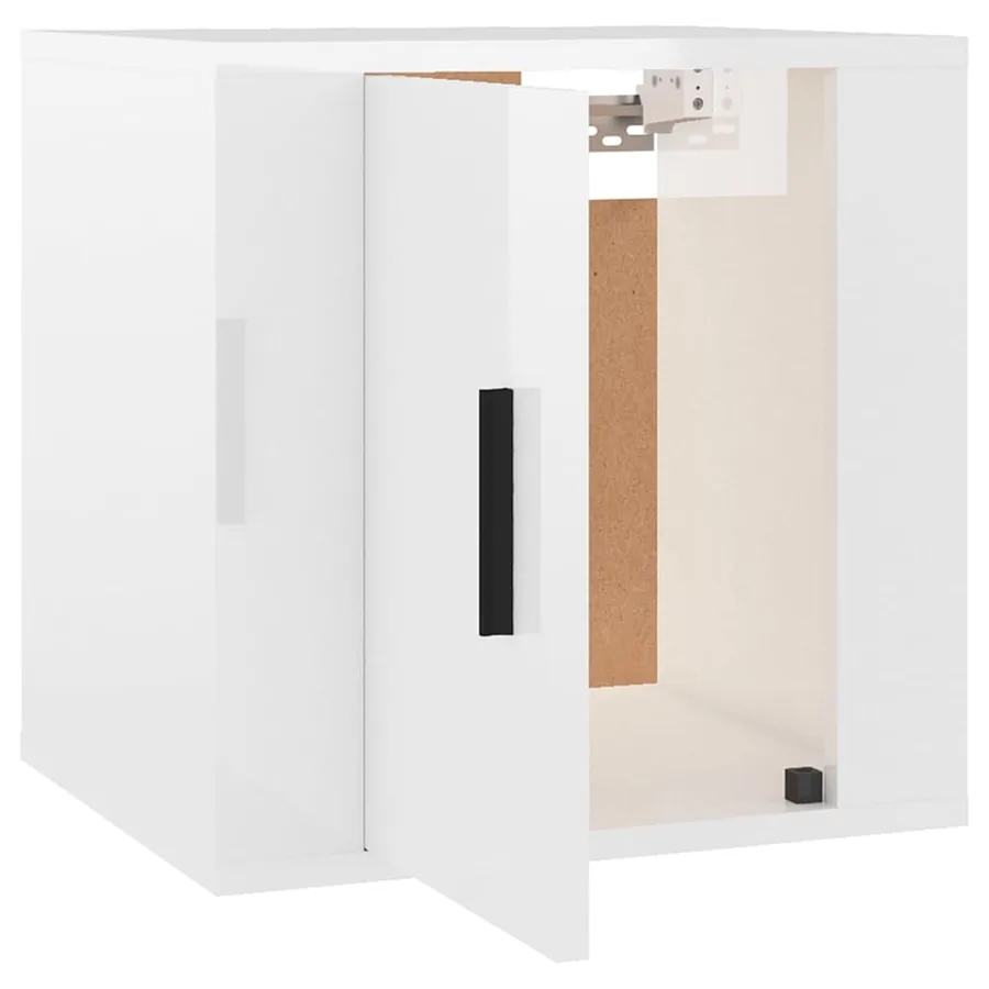 Meubles TV muraux 2 pcs Blanc brillant 40x34,5x40 cm - 6