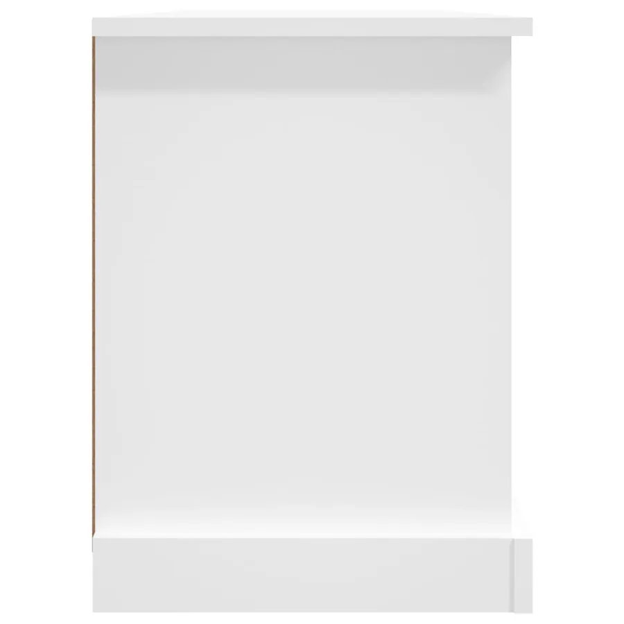Meuble TV blanc 99,5x35,5x48 cm bois d'ingénierie - 7