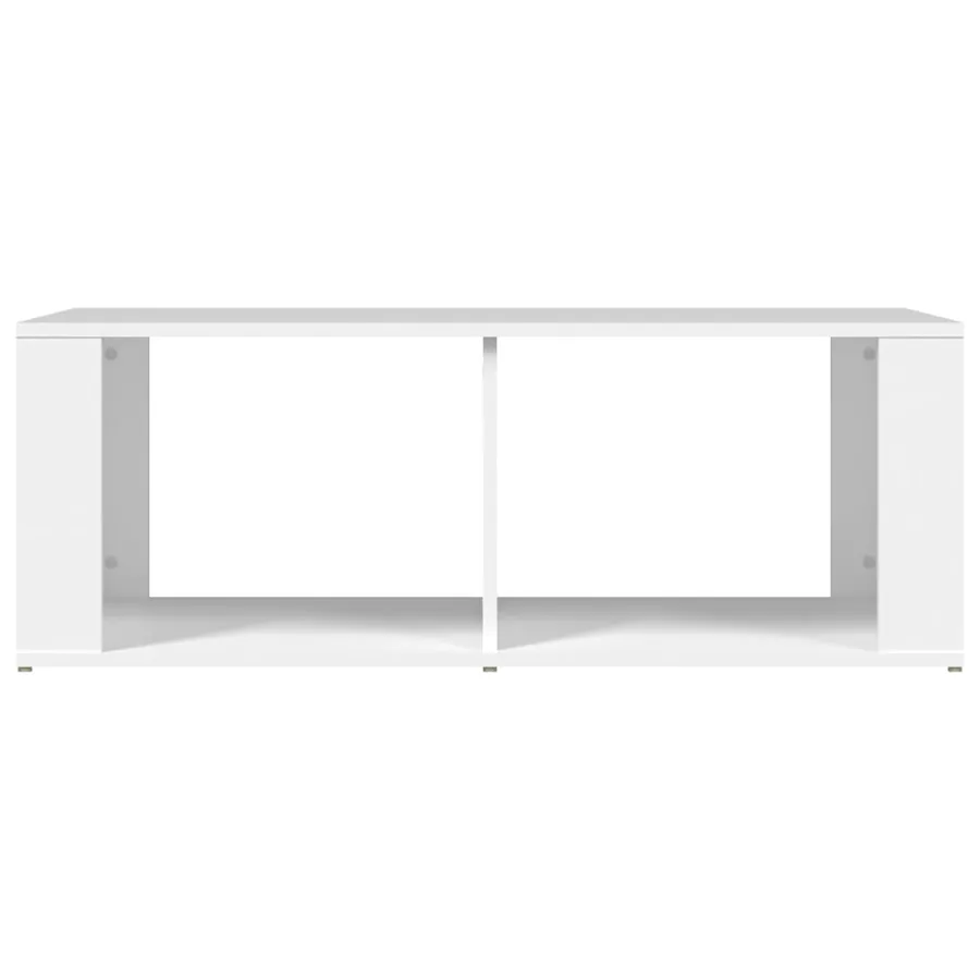Table basse Blanc 100x50x36 cm Bois d'ingénierie - 5