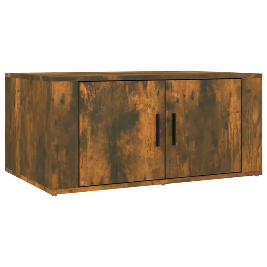 Table basse Chêne fumé 80x50x36 cm Bois d'ingénierie - 2