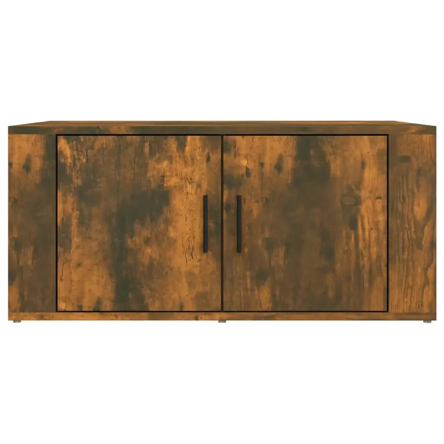 Table basse Chêne fumé 80x50x36 cm Bois d'ingénierie - 5