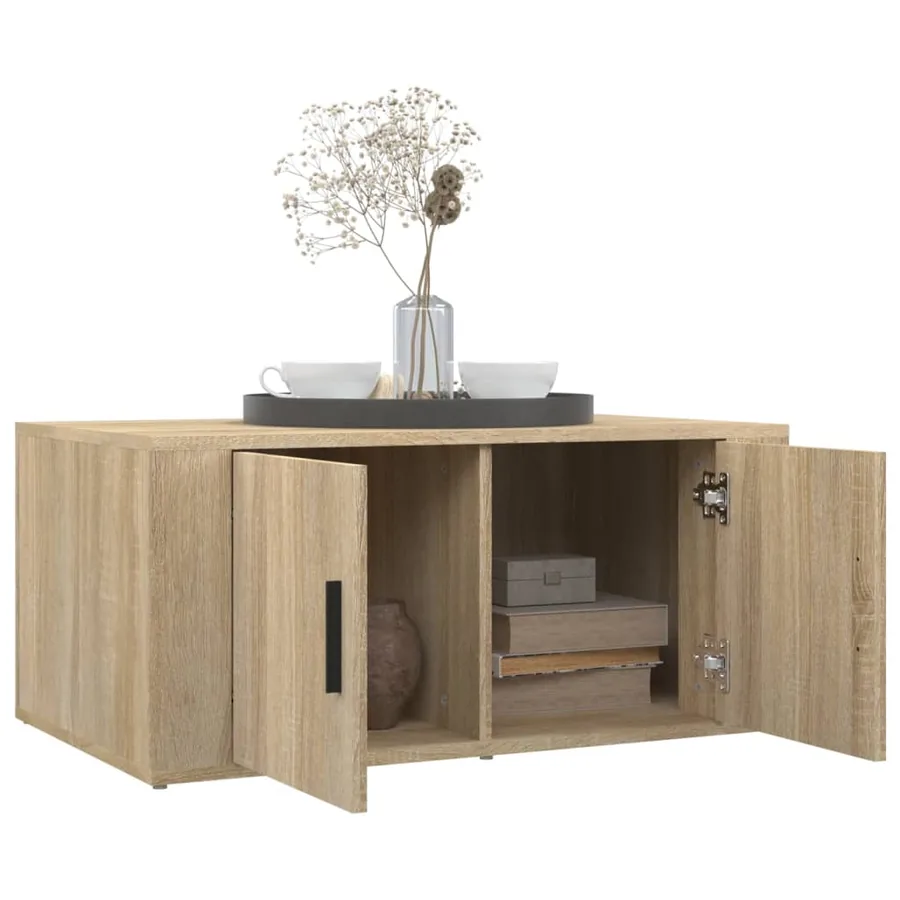 Table basse Chêne sonoma 80x50x36 cm Bois d'ingénierie - 4