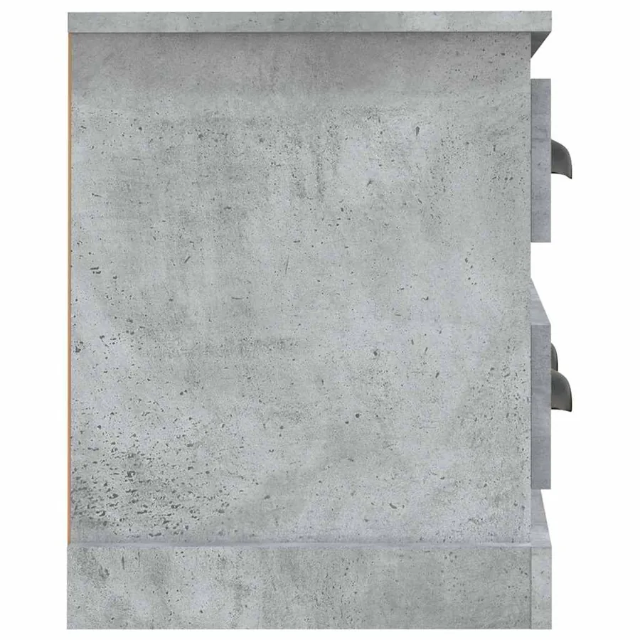 Meuble TV gris béton 100x35,5x45 cm bois d'ingénierie - 7