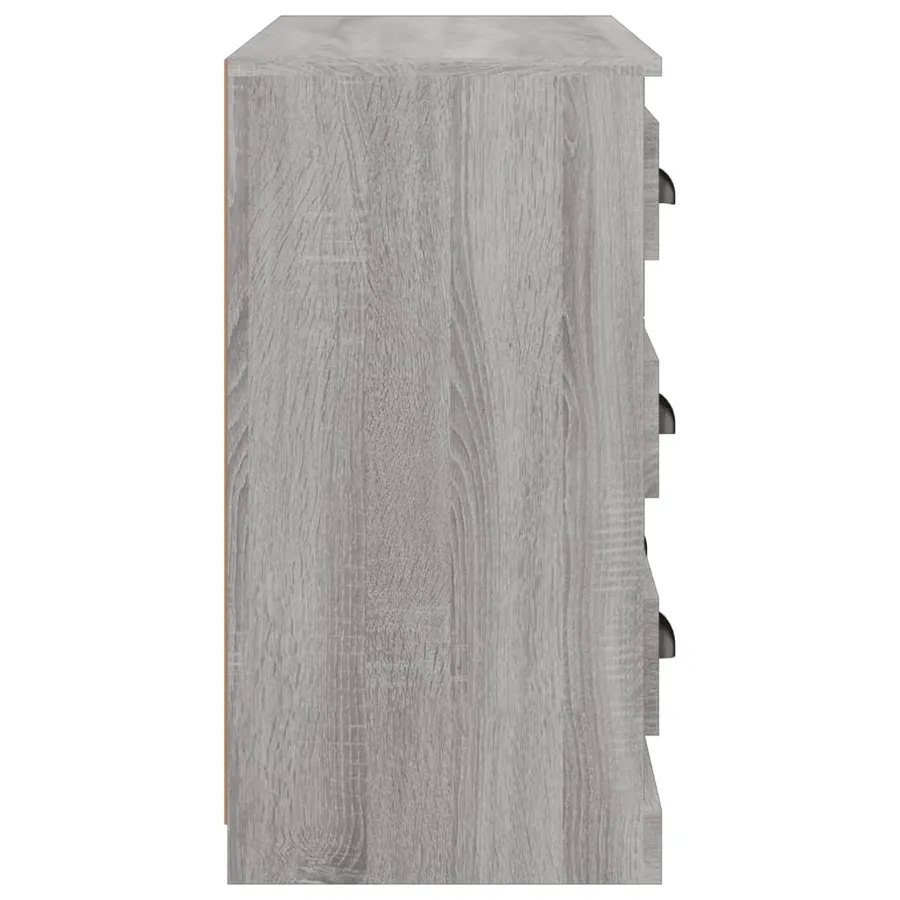 Buffet sonoma gris 70x35,5x67,5 cm bois d'ingénierie - 7