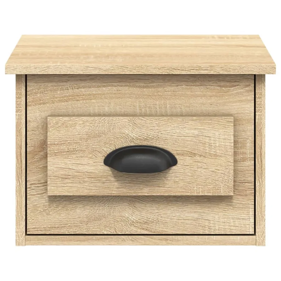 Table de chevet murale chêne sonoma 41,5x36x28 cm - 6