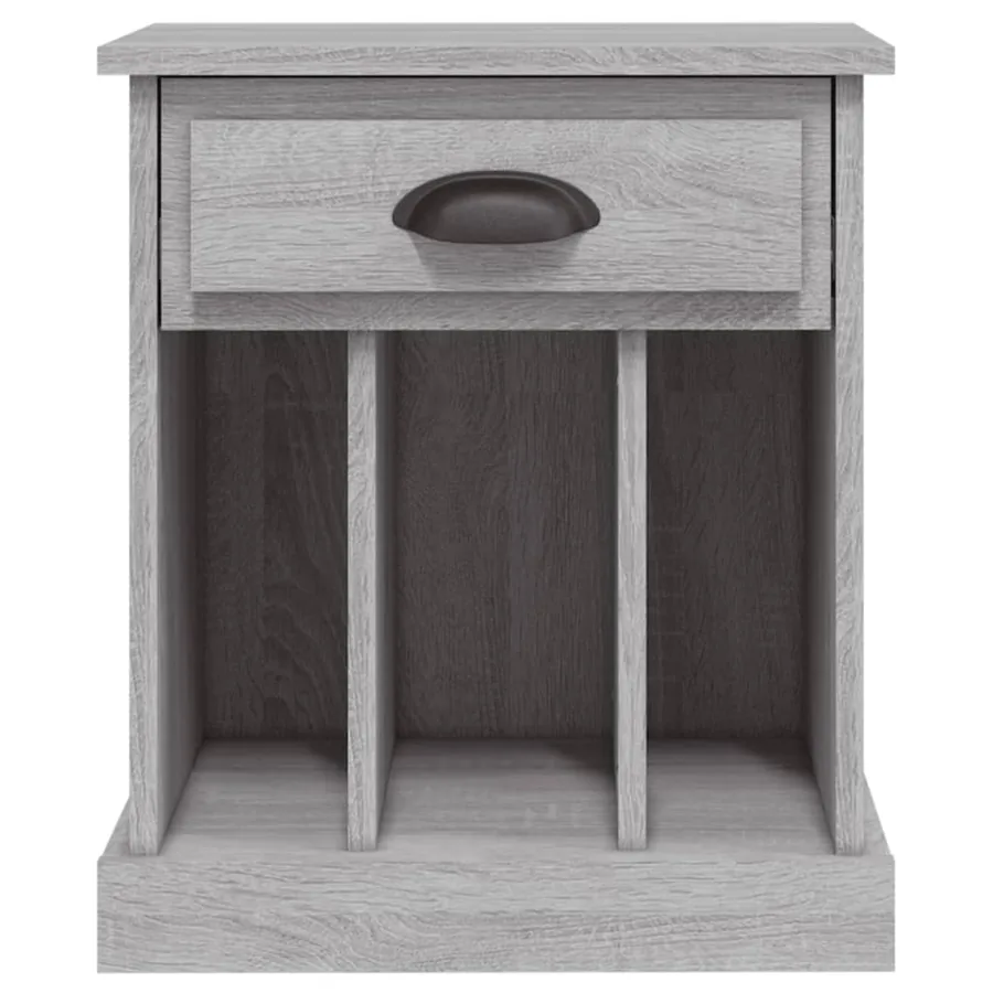 Table de chevet sonoma gris 43x36x50 cm - 7