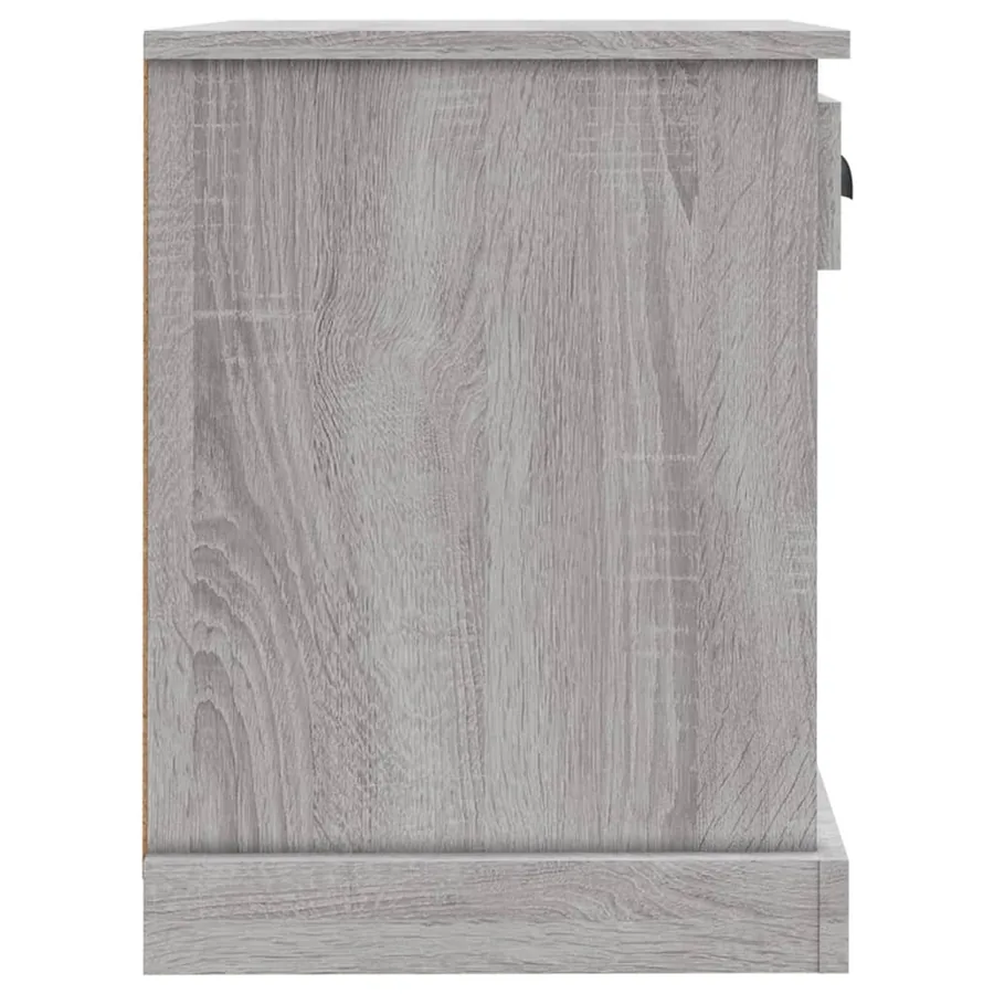 Table de chevet sonoma gris 43x36x50 cm - 8