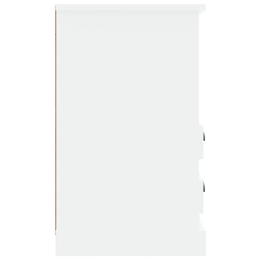 Table de chevet blanc 43x36x60 cm - 8