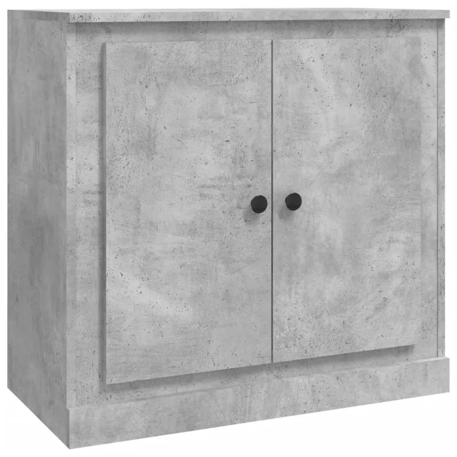 Buffet gris béton 70x35,5x67,5 cm bois d'ingénierie - 2