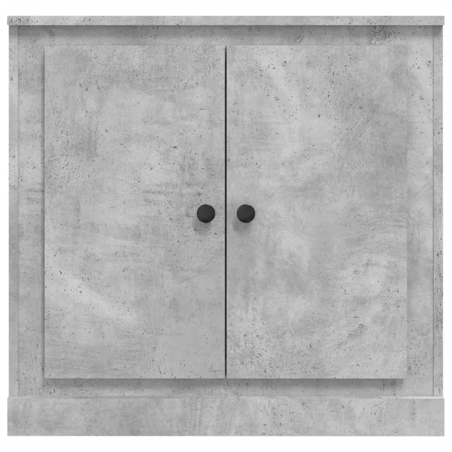 Buffet gris béton 70x35,5x67,5 cm bois d'ingénierie - 6