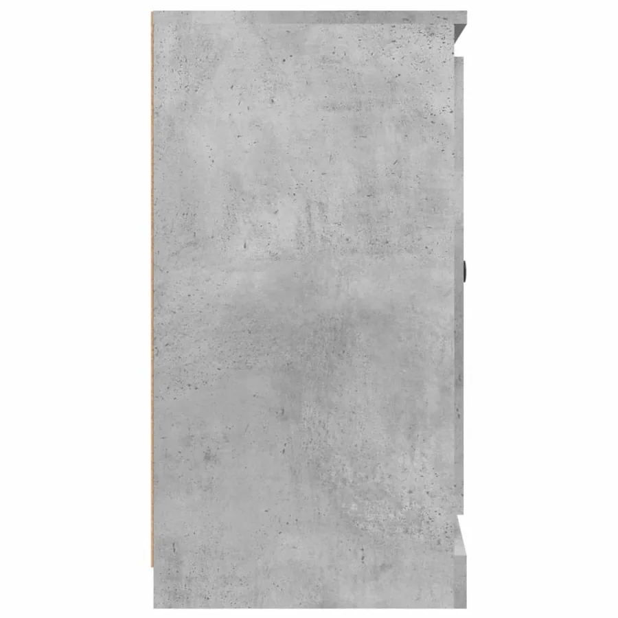 Buffet gris béton 70x35,5x67,5 cm bois d'ingénierie - 8