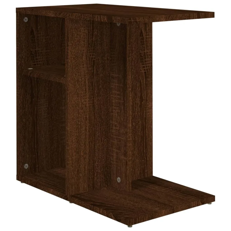 Table d'appoint Chêne marron 50x30x50 cm Bois d'ingénierie - 2