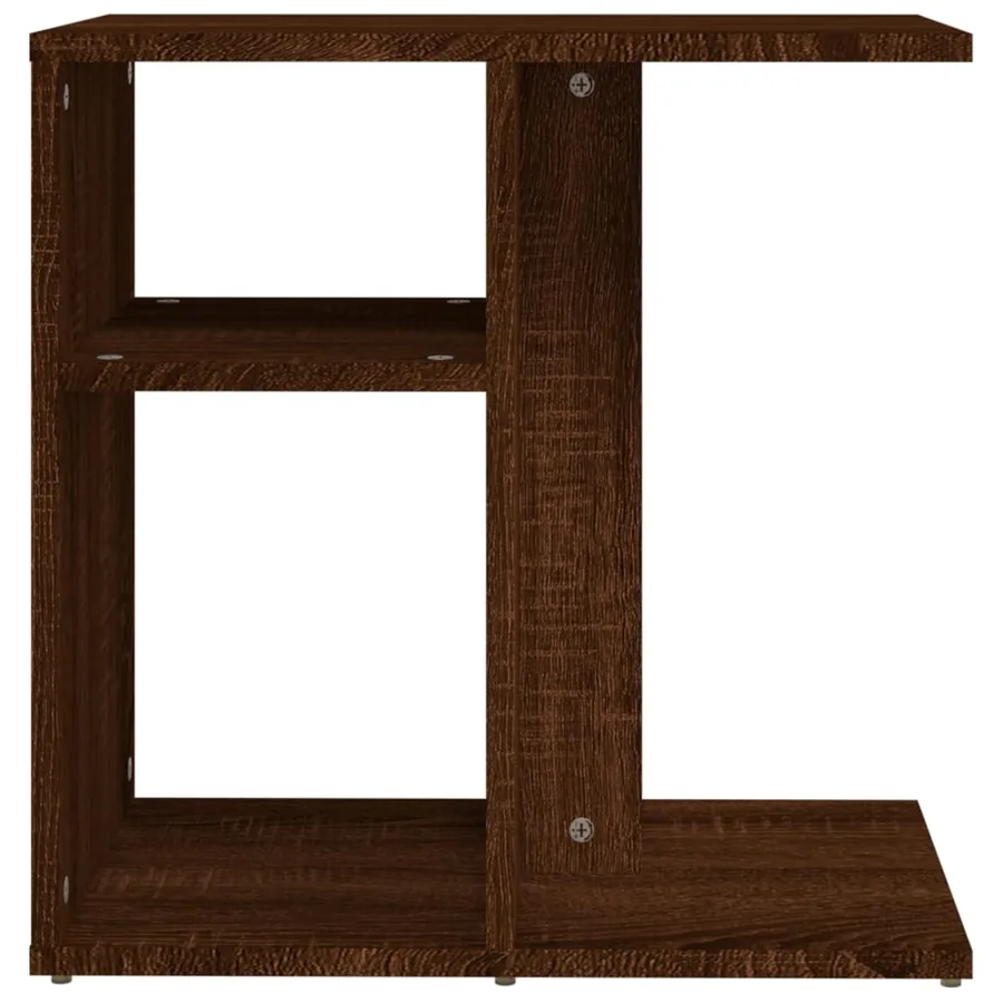Table d'appoint Chêne marron 50x30x50 cm Bois d'ingénierie - 5