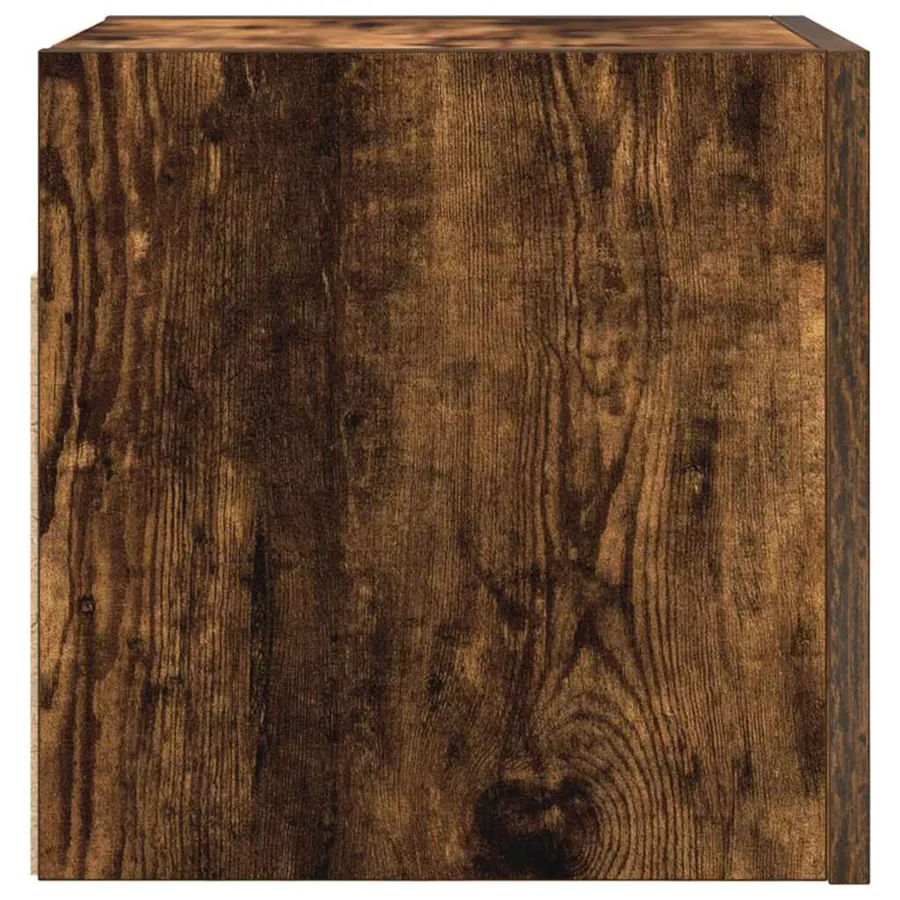 Meuble TV mural Chêne fumé 30,5x30x30 cm - 6
