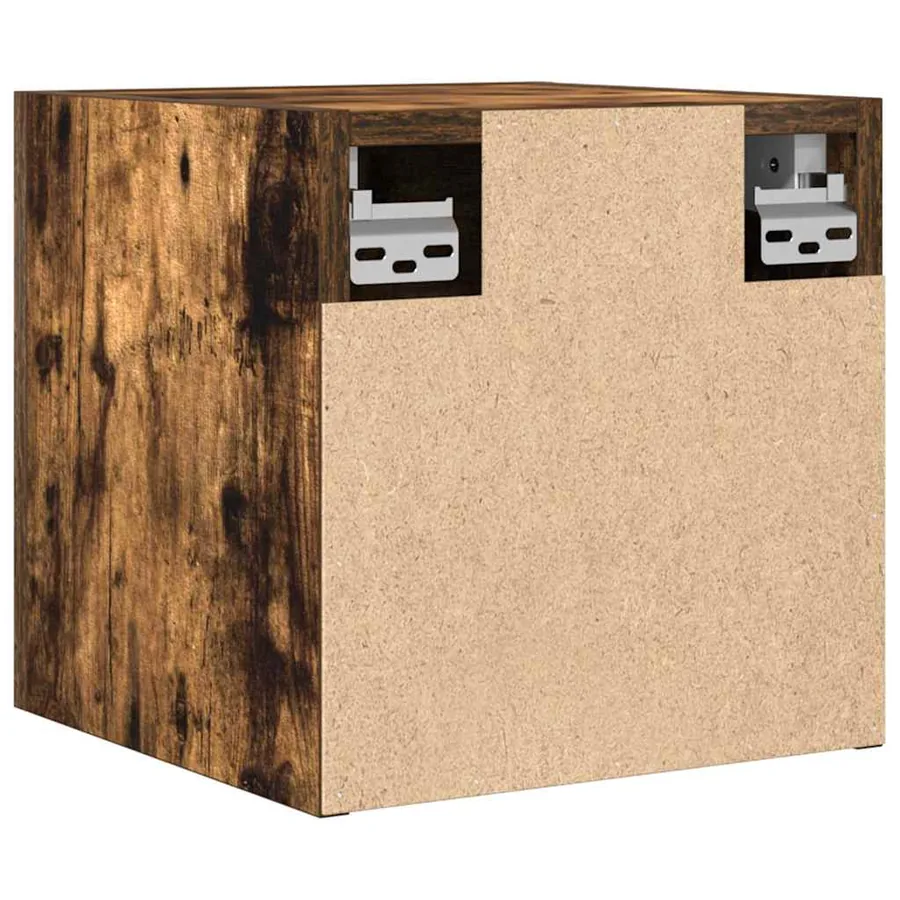 Meuble TV mural Chêne fumé 30,5x30x30 cm - 7