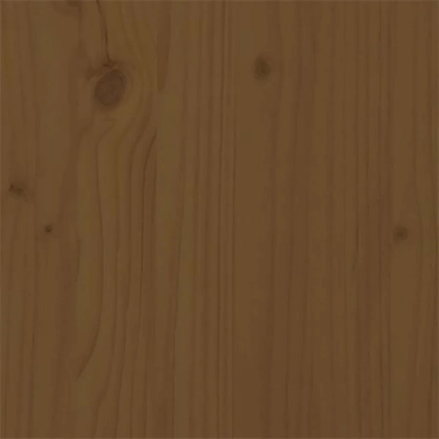 Cadre de lit sans matelas marron miel bois massif 75x190 cm - 8