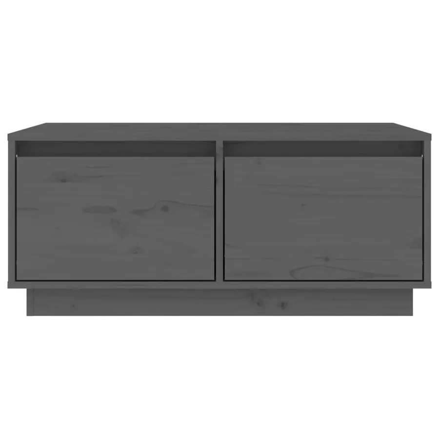 Table basse Gris 80x50x35 cm Bois massif de pin - 6