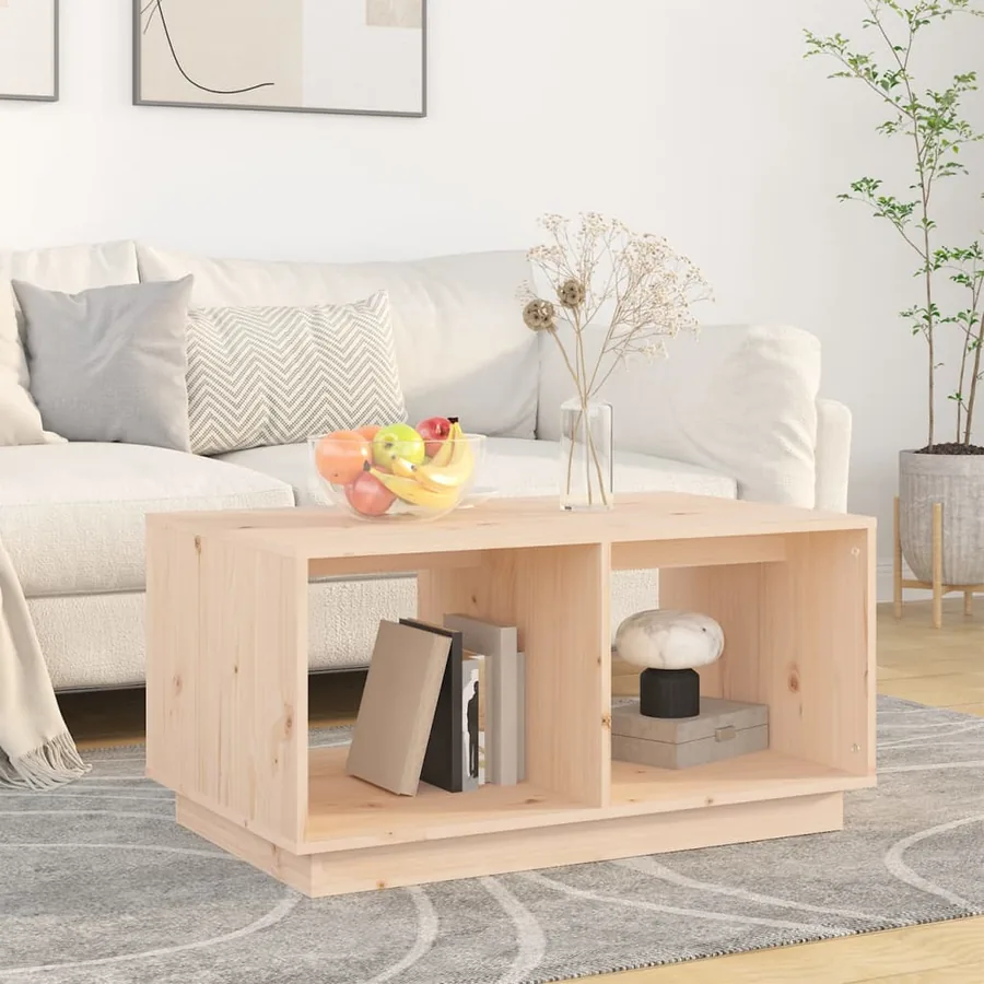 Table basse 80x50x40 cm Bois massif de pin