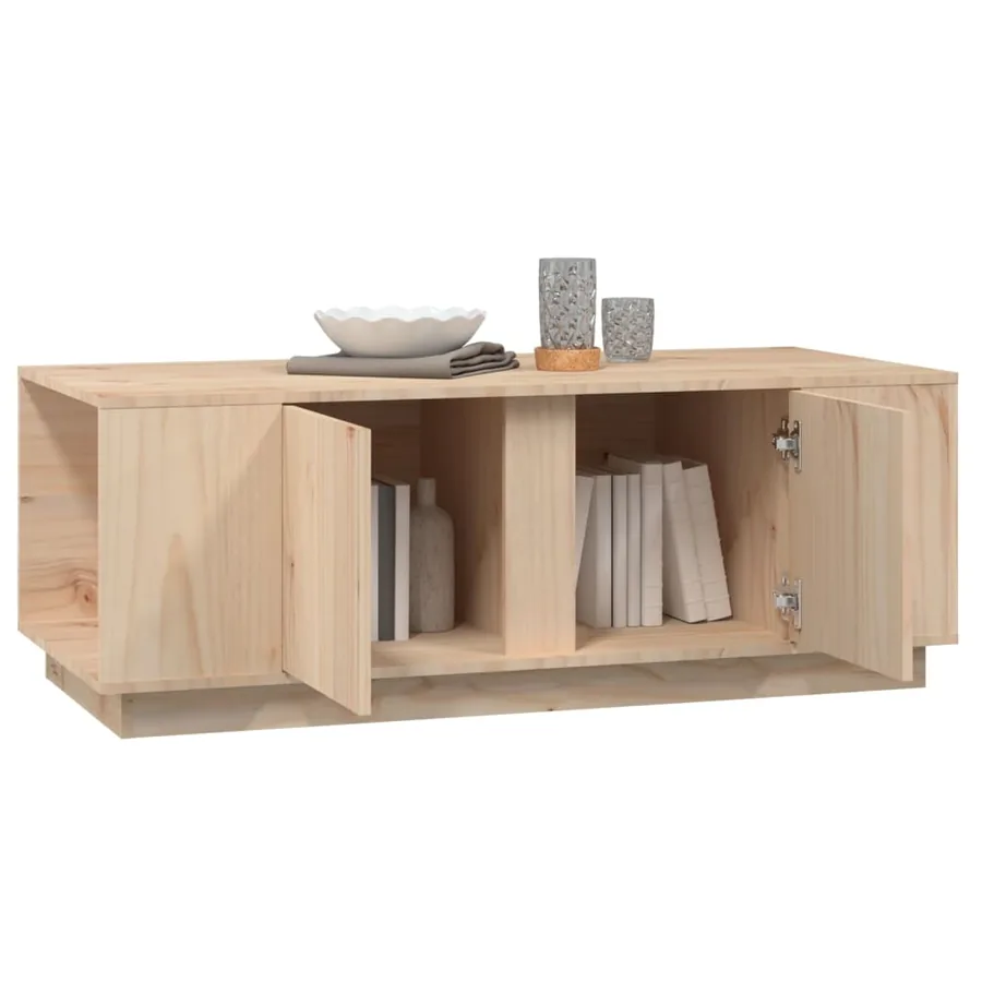 Table basse 110x50x40 cm Bois massif de pin - 4