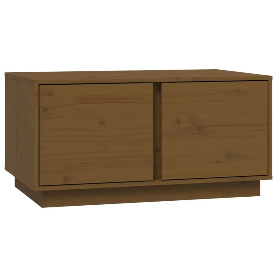 Table basse Marron miel 80x50x40 cm Bois massif de pin - 2
