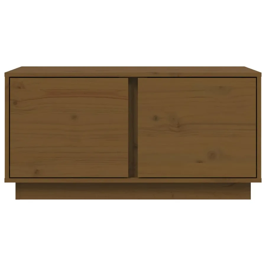 Table basse Marron miel 80x50x40 cm Bois massif de pin - 6