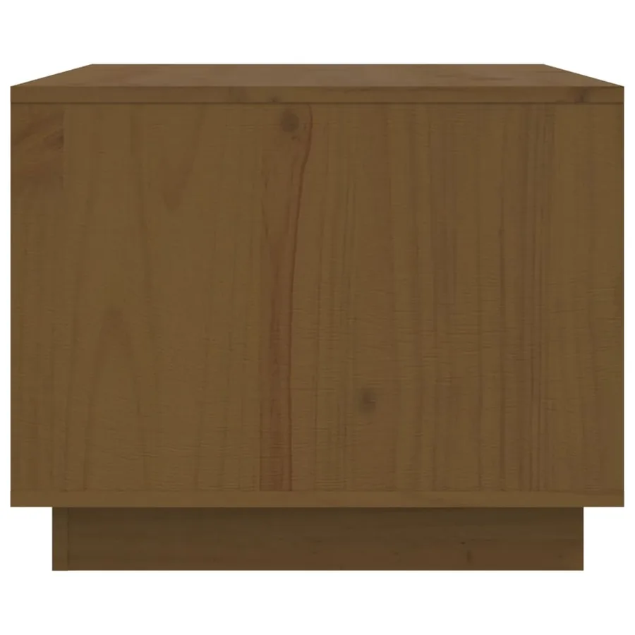 Table basse Marron miel 80x50x40 cm Bois massif de pin - 7