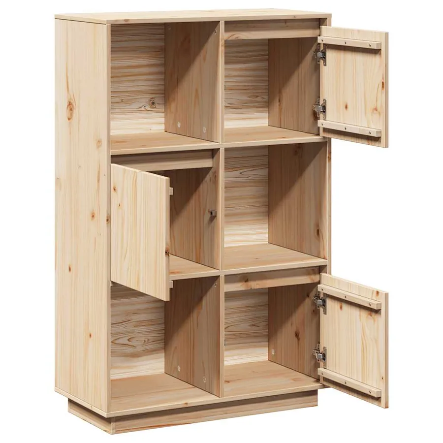 Buffet haut 74x35x117 cm Bois massif de pin - 7