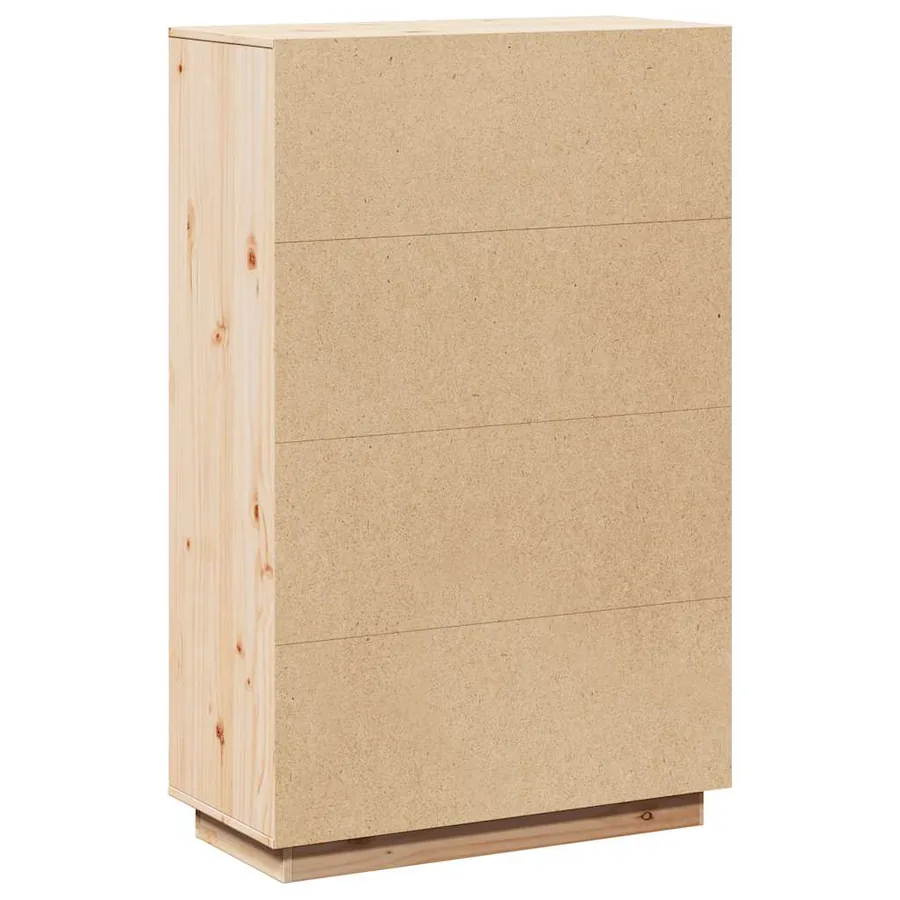 Buffet haut 74x35x117 cm Bois massif de pin - 9