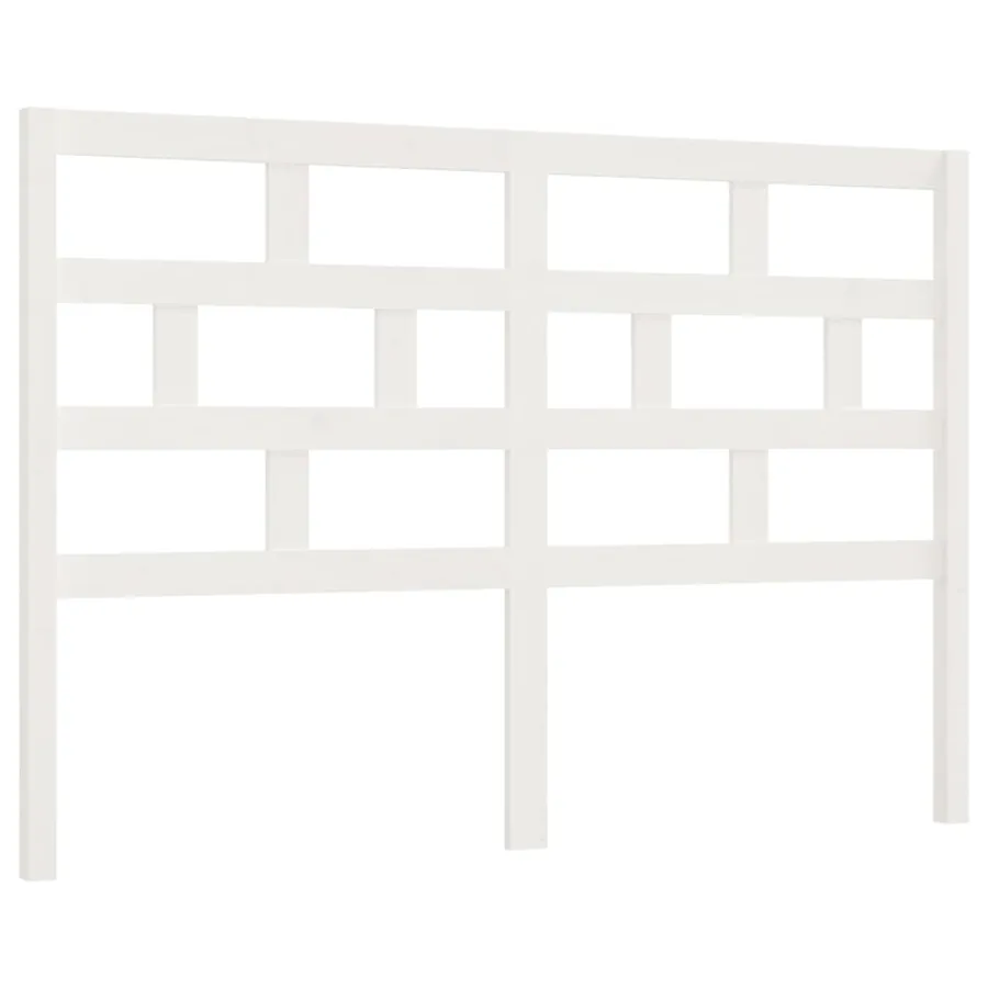 Tête de lit Blanc 156x4x100 cm Bois massif de pin - 2