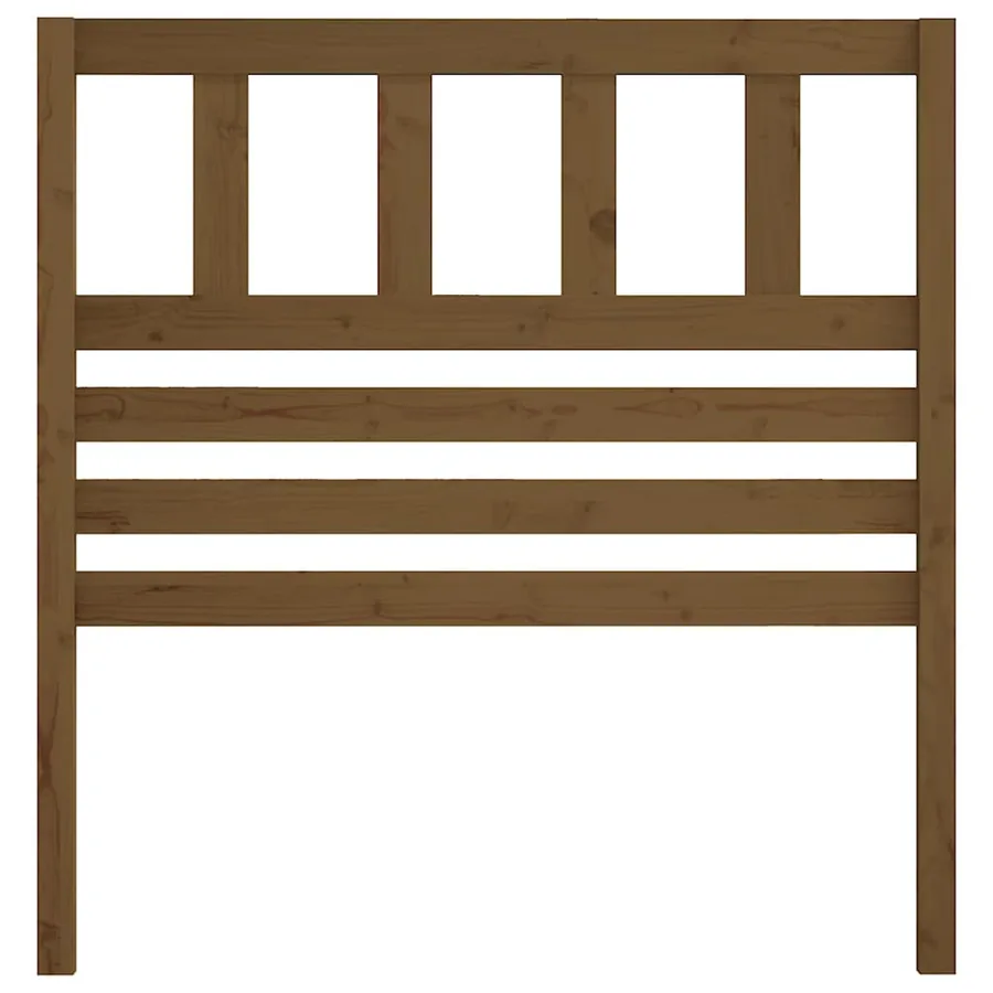 Tête de lit Marron miel 96x4x100 cm Bois massif de pin - 3