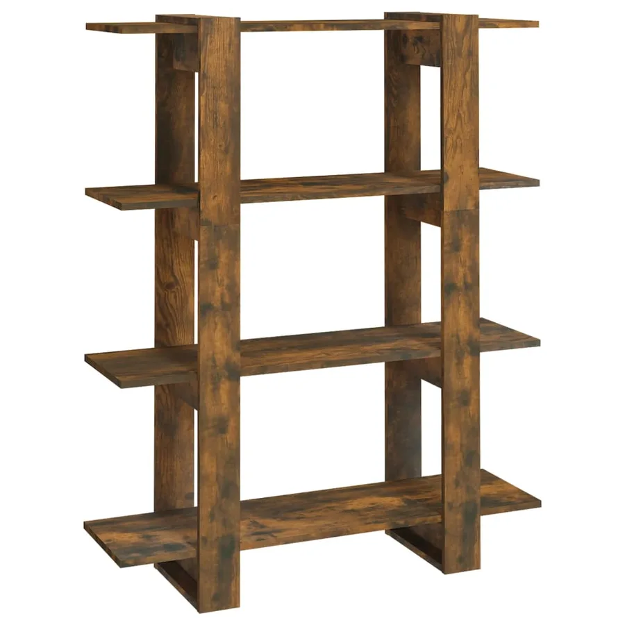 Bibliothèque/Séparateur de pièce Chêne fumé 100x30x123,5 cm - 2