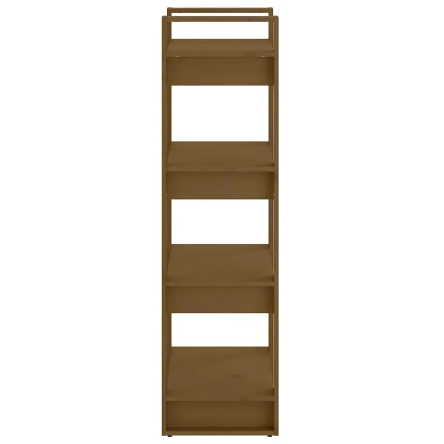 Bibliothèque/Cloison Marron miel 60x35x125 cm Bois massif - 4