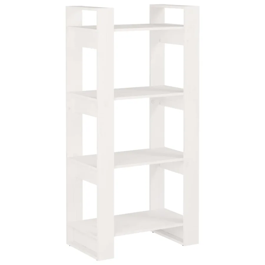 Bibliothèque/Séparateur de pièce Blanc 60x35x125 cm Bois massif - 2