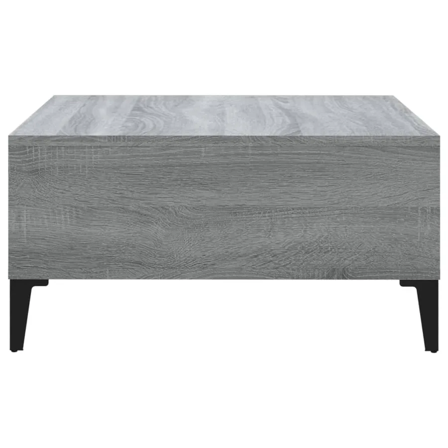 Table basse sonoma gris 60x60x30 cm bois d'ingénierie - 4