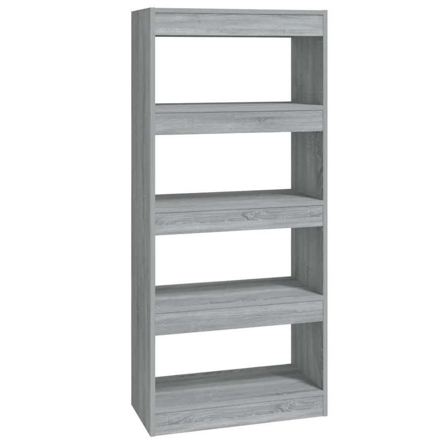 Bibliothèque/Cloison Sonoma gris 60x30x135 cm Bois d'ingénierie - 2