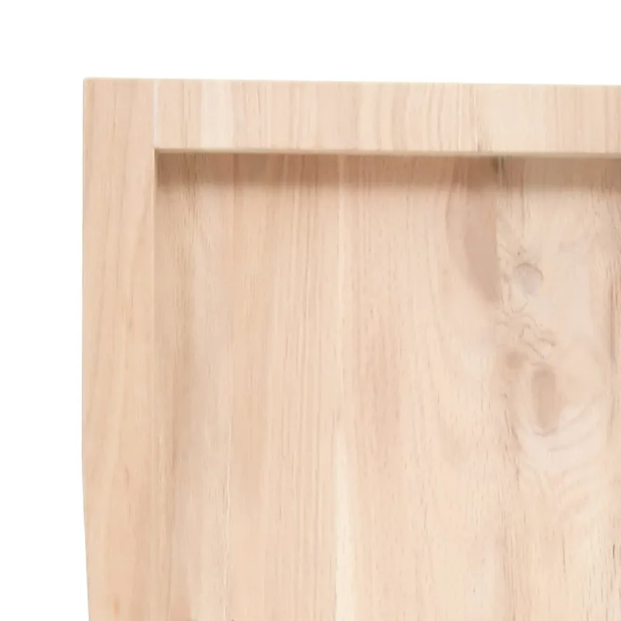 Étagère murale 60x30x(2-6) cm bois de chêne massif non traité - 7