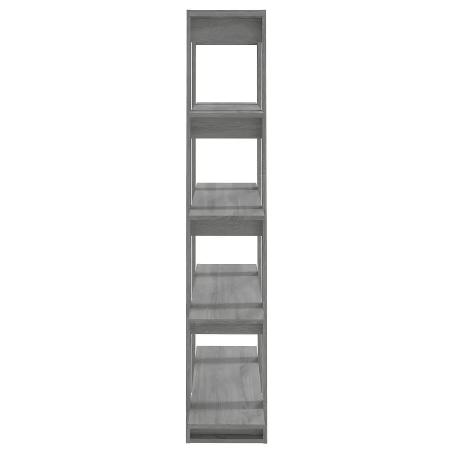 Bibliothèque/Séparateur de pièce Sonoma gris 100x30x160 cm - 4