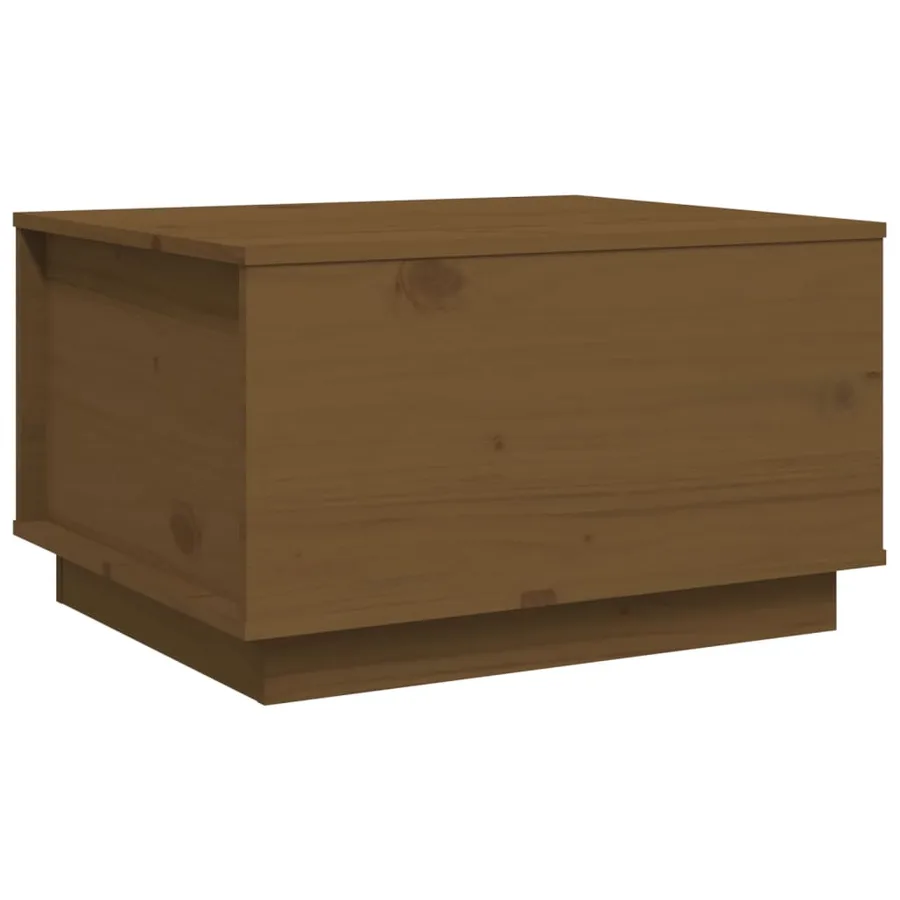 Table basse Marron miel 60x50x35 cm Bois massif de pin - 2