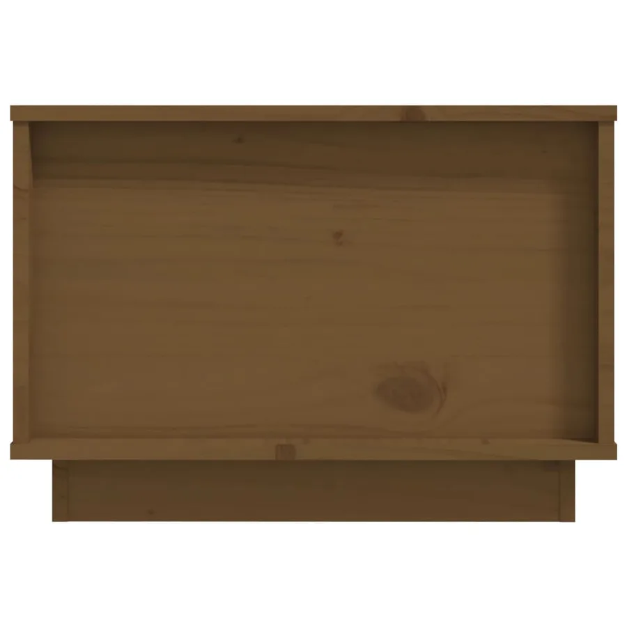 Table basse Marron miel 60x50x35 cm Bois massif de pin - 7