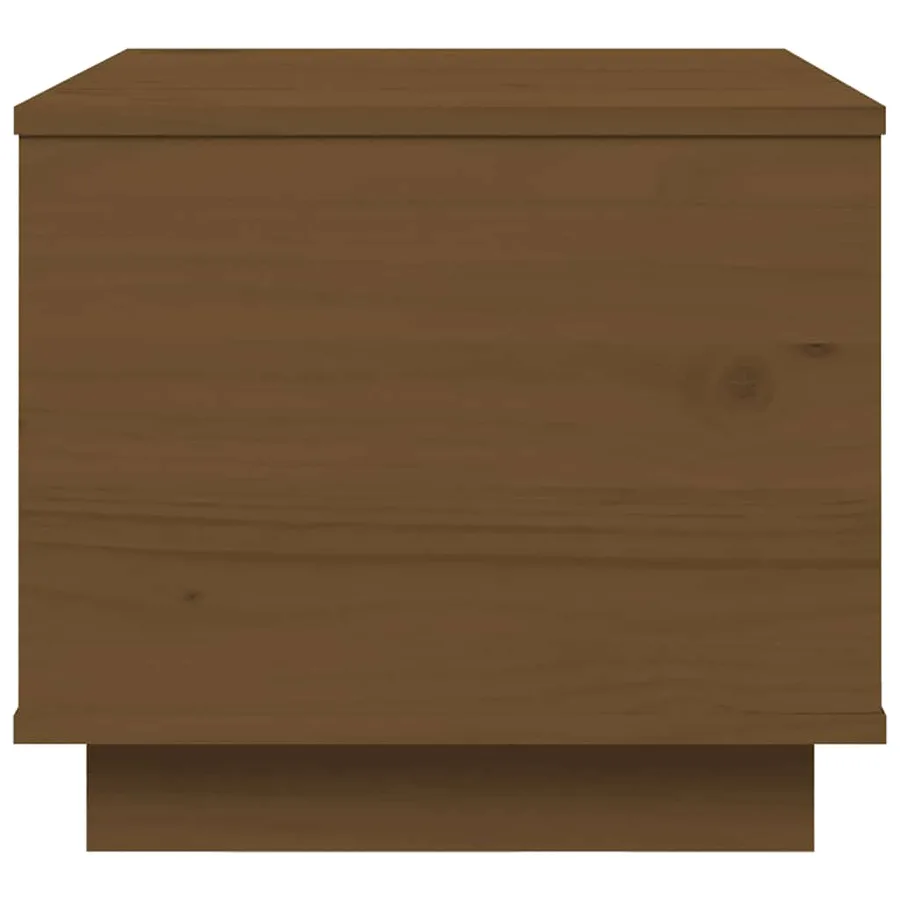 Table basse Marron miel 40x50x35 cm Bois massif de pin - 6