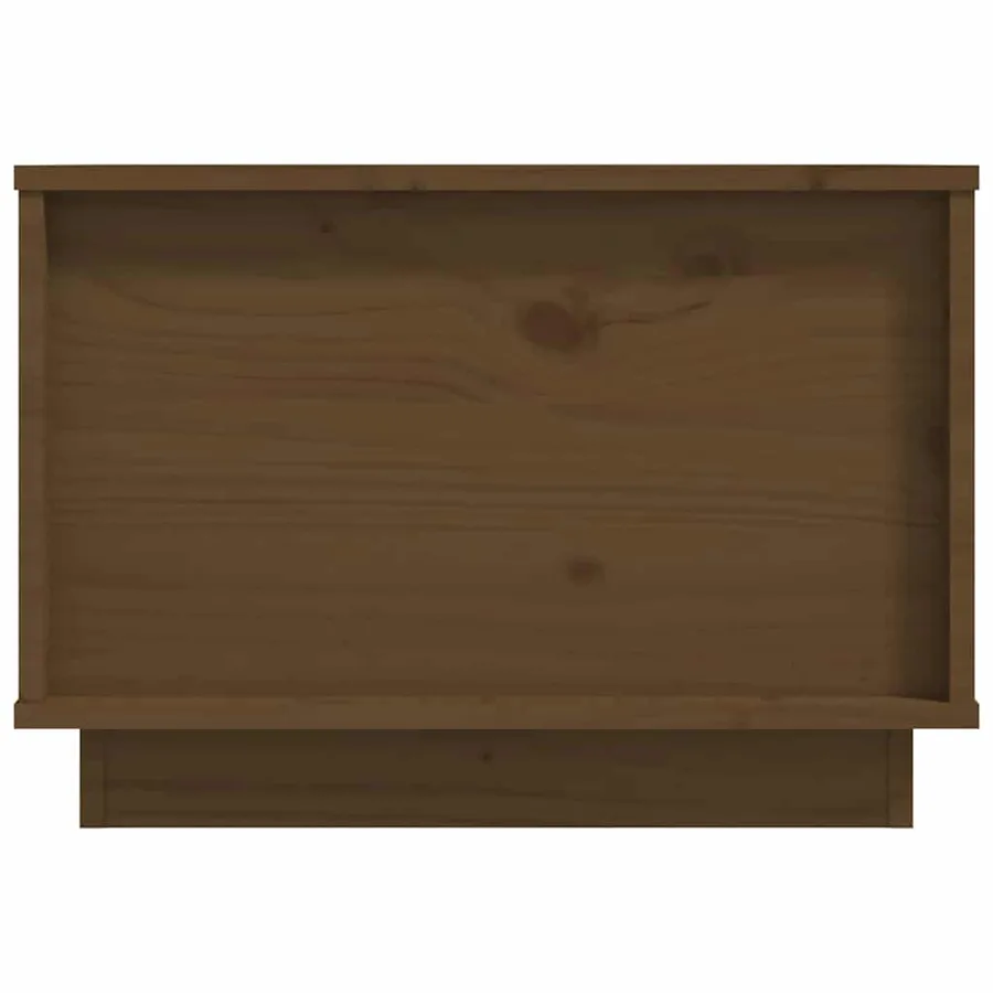 Table basse Marron miel 40x50x35 cm Bois massif de pin - 7