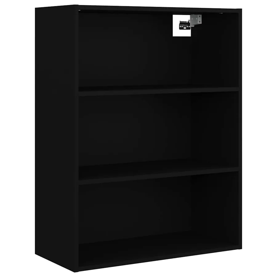 Armoire murale suspendue Noir 69,5x32,5x90 cm - 2