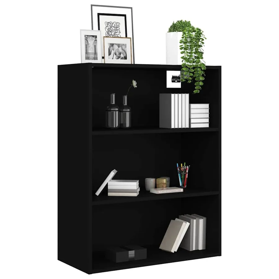 Armoire murale suspendue Noir 69,5x32,5x90 cm - 4