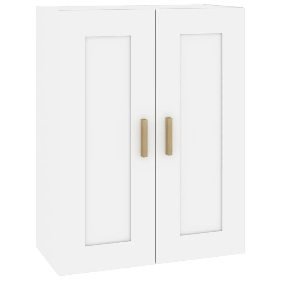 Armoire murale blanc 69,5x32,5x90 cm bois d'ingénierie - 2