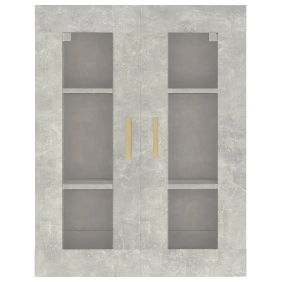 Armoire murale suspendue Gris béton 69,5x34x90 cm - 3