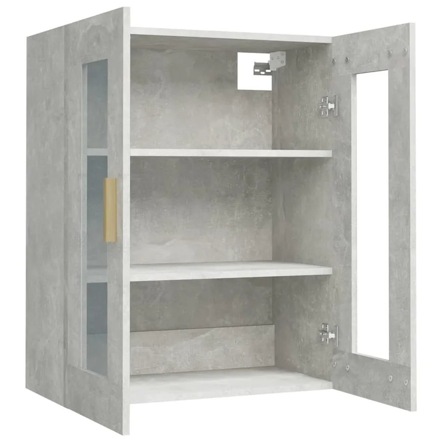 Armoire murale suspendue Gris béton 69,5x34x90 cm - 5