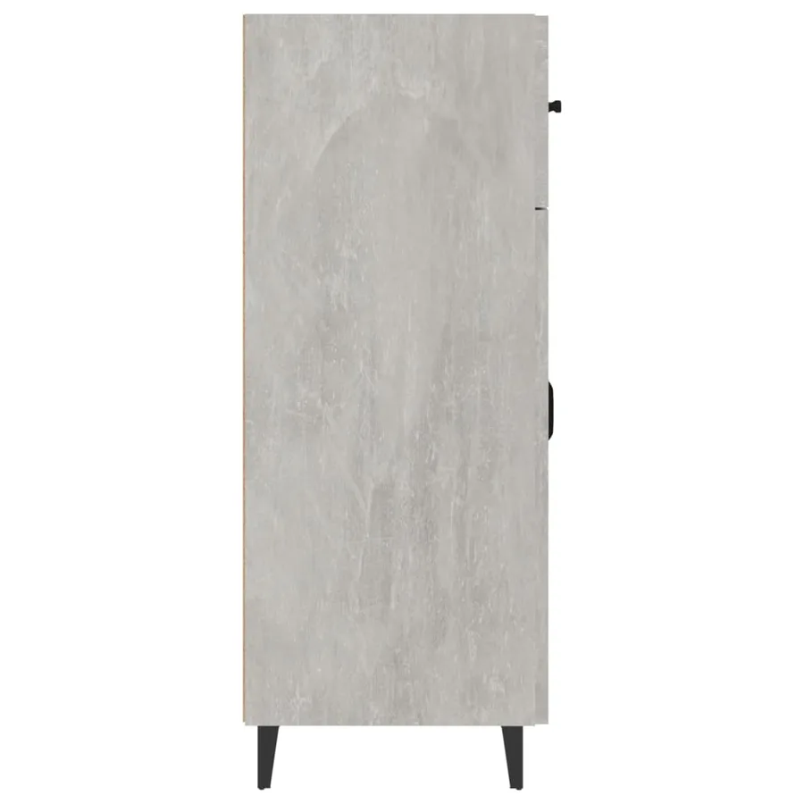Buffet gris béton 69,5x34x90 cm bois d'ingénierie - 6