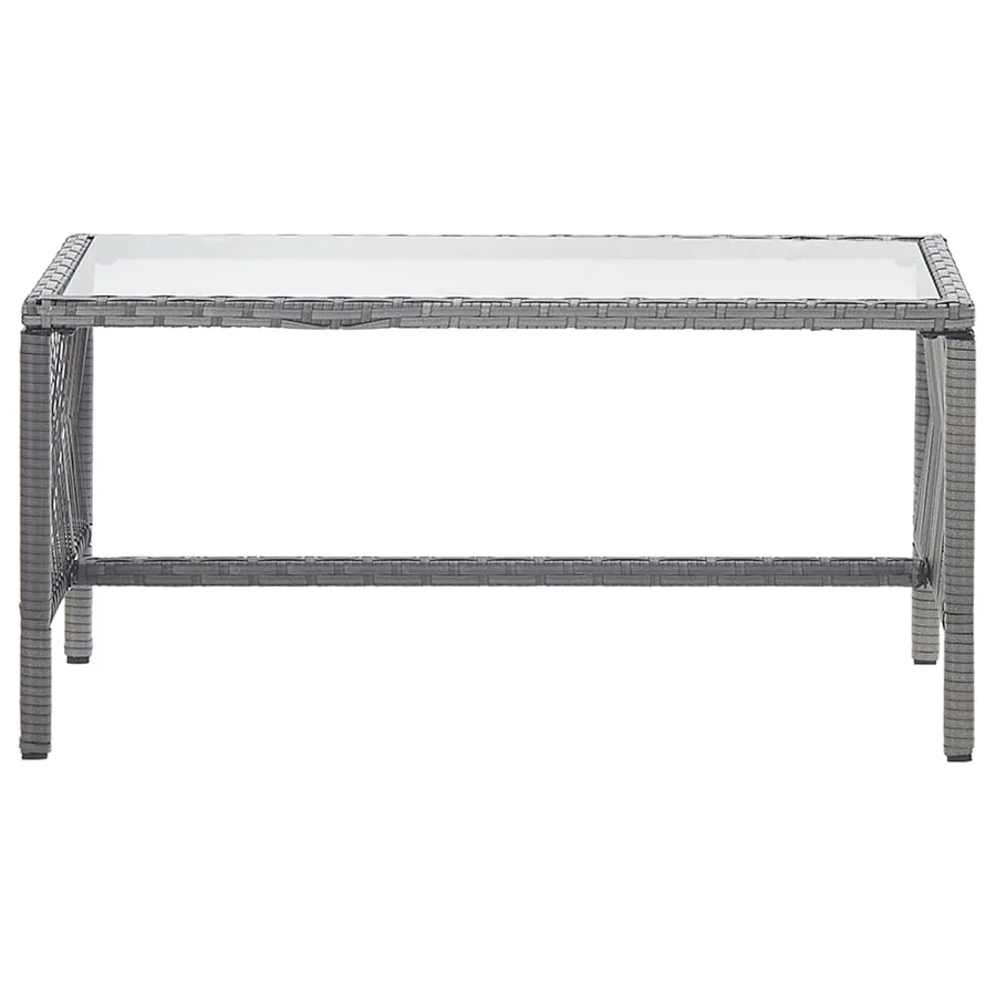 Salon de jardin 4 pcs avec coussin Résine tressée Anthracite - 4