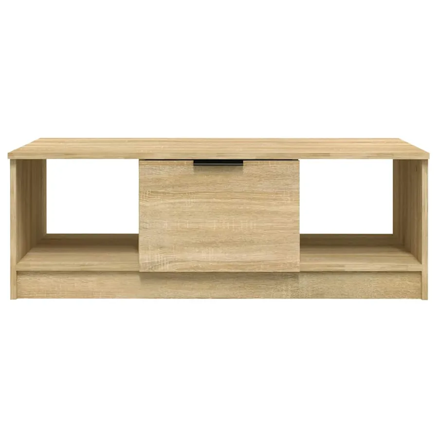 Table basse chêne sonoma 102x50x36 cm bois d'ingénierie - 3
