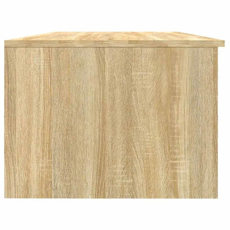 Table basse chêne sonoma 102x50x36 cm bois d'ingénierie - 4